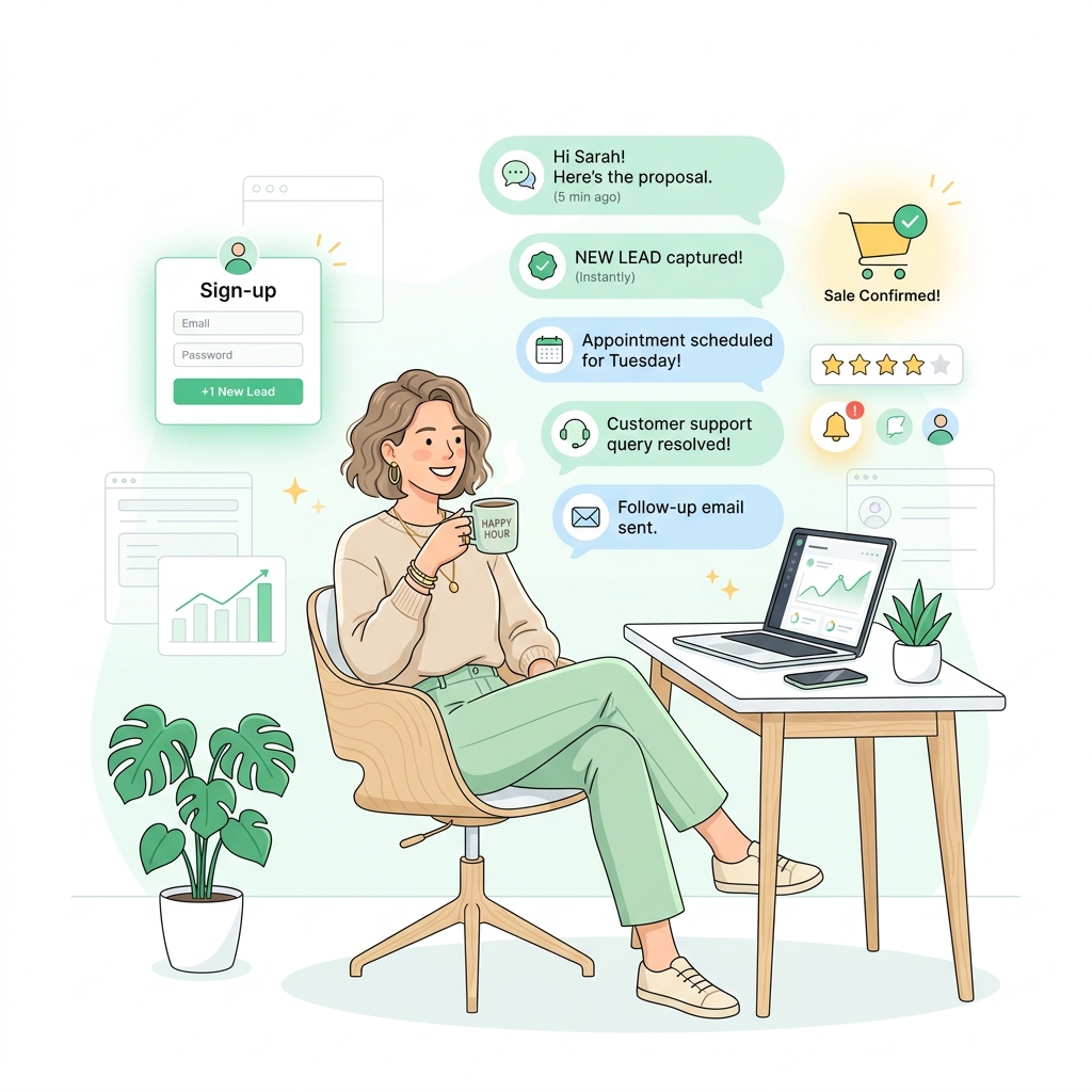 Team synergy and communication illustration